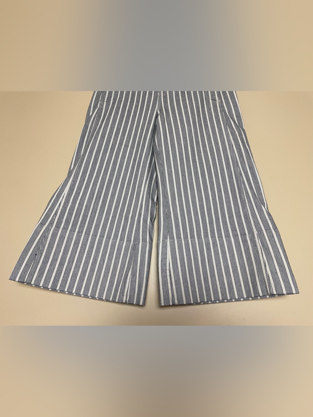 Anthropologie Pilcro Foxglove Flare Pants Women Size 30 Striped Cropped Wide Leg - Picture 8 of 15